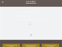 Tablet Screenshot of hotelsanjorgellanes.com
